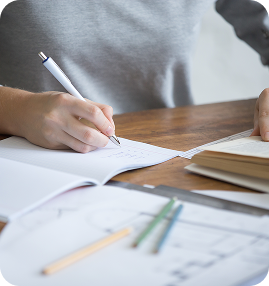 Student writing